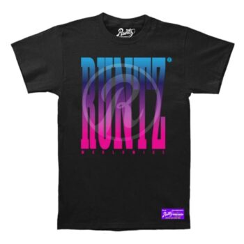 R Logo Worldwide T-Shirt By Runtz- Black