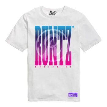 R Logo Worldwide T-Shirt By Runtz- White