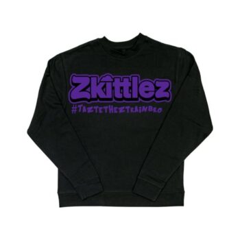 Offical Zkittlez Taste the Z Train Purple Crewneck Sweater