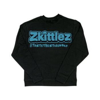 Offical Zkittlez Taste the Z Train Teal Crewneck Sweater